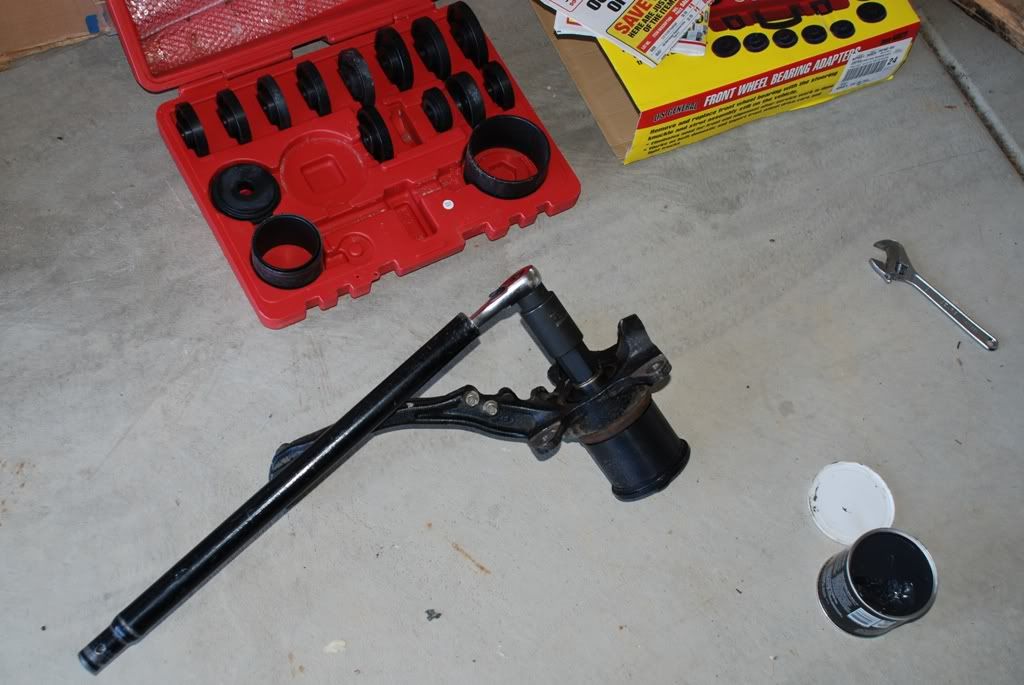 Front Wheel Bearing Replacement with Harbor Freight Tool Set 66829